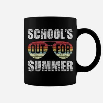 Retro Last Day Of School Schools Out For Summer Teacher Gift Coffee Mug | Crazezy