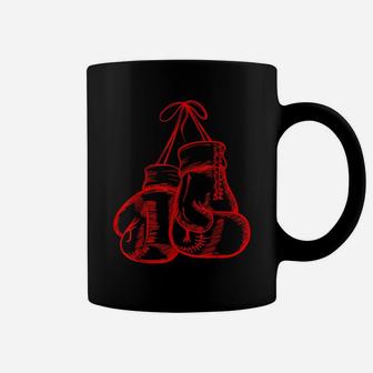 Retro Love Red Boxing Gloves Gifts Boxer Gift Coffee Mug | Crazezy AU