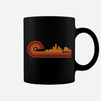 Retro Milwaukee Cityscape - Milwaukee Wi Skyline Coffee Mug | Crazezy CA