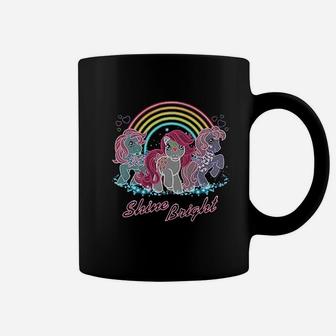 Retro Neon Ponies Coffee Mug | Crazezy