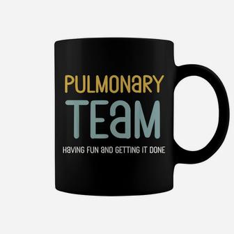 Retro Respiratory Therapy Team Pulmonologist Pulmonary Nurse Coffee Mug | Crazezy DE
