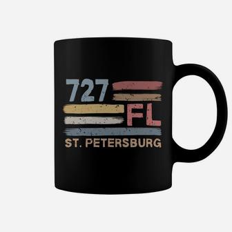 Retro St Petersburg Area Code 727 Residents State Florida Coffee Mug | Crazezy