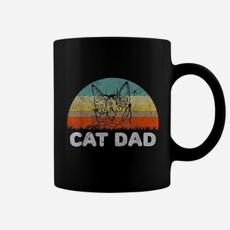 Retro Style Cat Dad Coffee Mug | Crazezy