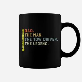 Retro Style Dad The Man Tow Driver Myth Legend Towing Dad Coffee Mug | Crazezy