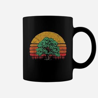 Retro Sun Minimalist Oak Tree Coffee Mug - Thegiftio UK