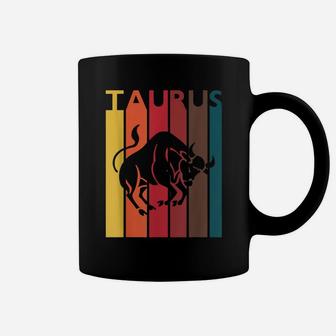 Retro Taurus Zodiac Sign April May Birthday Gift Taurus Coffee Mug | Crazezy CA