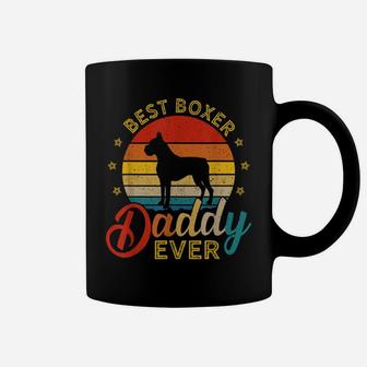 Retro Vintage Best Boxer Daddy Ever Dog Dad Coffee Mug | Crazezy