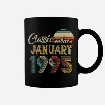 Retro Vintage January 1995 25Th Birthday Gift For Men Women Coffee Mug | Crazezy