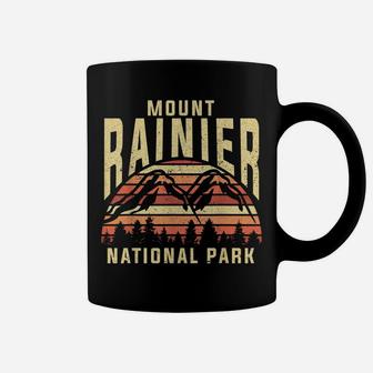 Retro Vintage National Park - Mount Rainier National Park Coffee Mug | Crazezy AU