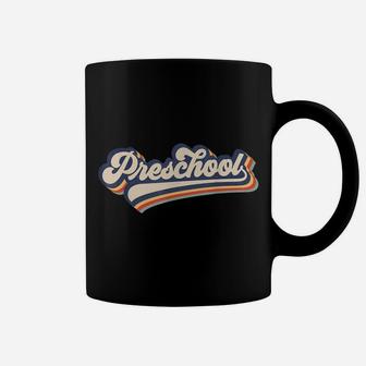 Retro Vintage Preschool Teacher Student First Day Of School Coffee Mug | Crazezy