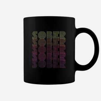 Retro Vintage Sobriety Sober Coffee Mug | Crazezy