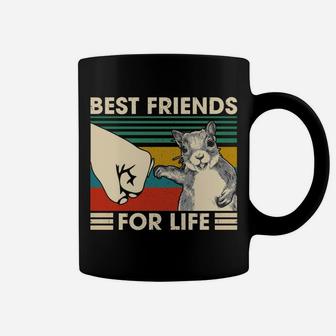 Retro Vintage Squirrel Best Friend For Life Fist Bump Coffee Mug | Crazezy