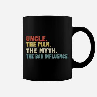 Retro Vintage Uncle The Man The Myth The Bad Influence Coffee Mug | Crazezy