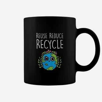 Reuse Reduce Recycle Earth Day Cute Environmental Coffee Mug | Crazezy UK