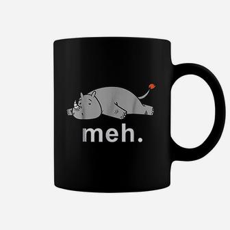 Rhino Meh Funny Internet Meme Coffee Mug | Crazezy