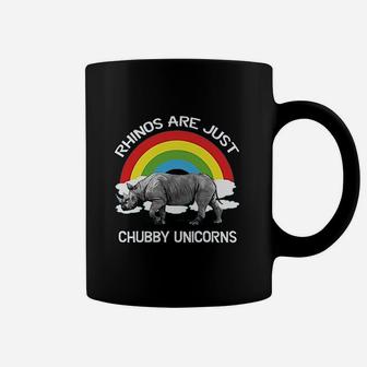 Rhinos Are Just Chubby Unicorns Printed Coffee Mug | Crazezy UK