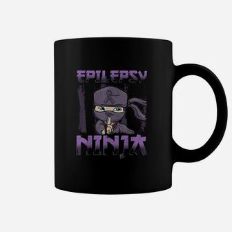 Ribbon Epileptic Purple Ninja Coffee Mug | Crazezy UK