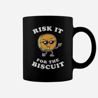 Risk It For The Biscuit - Funny Chicken Gravy Coffee Mug | Crazezy