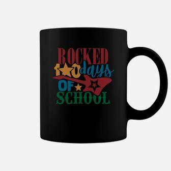 Rocked 100 Days Of School Cute Guitar Rock 100th Day Of School Coffee Mug - Seseable