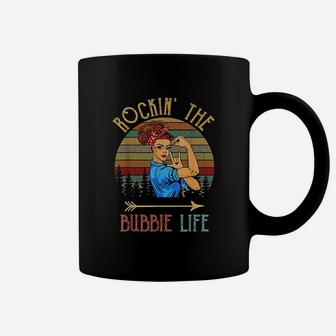 Rockin The Bubbie Life Grandparents Day Gift For Bubbie Coffee Mug | Crazezy DE
