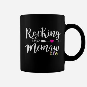 Rocking The Memaw Life Funny Cute Grandma Coffee Mug | Crazezy CA