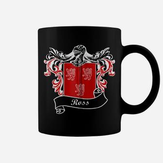 Ross Coat Of Arms Surname Last Name Family Crest Zip Hoodie Coffee Mug | Crazezy UK