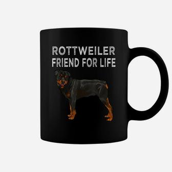Rottweiler Friend For Life Dog Friendship Coffee Mug | Crazezy