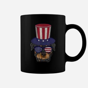 Rottweiler Patriotic Dog Mom & Dad Shirts, 4Th Of July Usa Coffee Mug | Crazezy