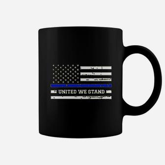 Roungo Thin Blue Line Blue Lives Matter Coffee Mug | Crazezy
