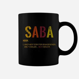 Saba Grandpa Definition Distressed Retro Coffee Mug - Monsterry DE