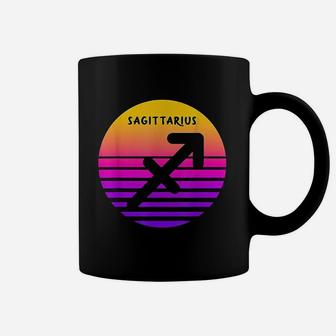 Sagittarius Vintage Sunset Retro Sagittarius Birthday Coffee Mug | Crazezy