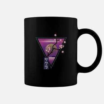 Sakura Cherry Blossom Retro 90s Aesthetic Japanese Coffee Mug - Thegiftio UK