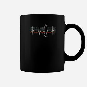 Salmon Fish Retro Heartbeat Vintage 80S Style Gift Coffee Mug | Crazezy