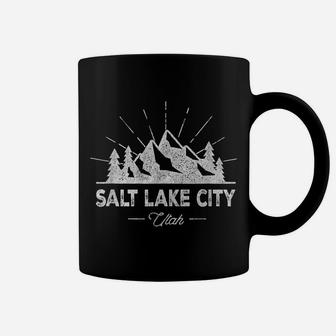 Salt Lake City Utah T Shirt Vintage Slc Ut Hiking Retro Tee Coffee Mug | Crazezy