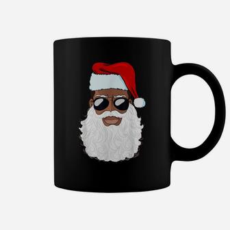 Santa Claus Black Xmas Santa Afro African American Proud Coffee Mug | Crazezy