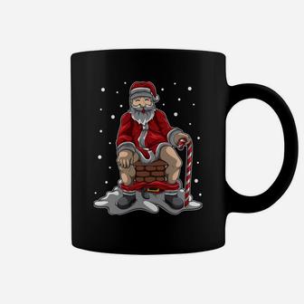 Santa Claus Poops In The Chimney - Christmas Retaliation Coffee Mug | Crazezy UK