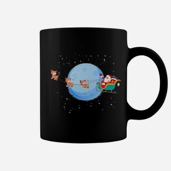 Santa Claus Riding Kitten Coffee Mug - Monsterry AU