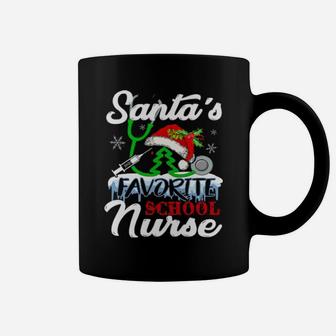 Santa Favorite School Nurse Funny Cute Nurse Xmas Celebrate Coffee Mug - Monsterry DE