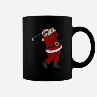 Santa Golf Lovers Merry Christmas Novelty Sweatshirt Coffee Mug | Crazezy