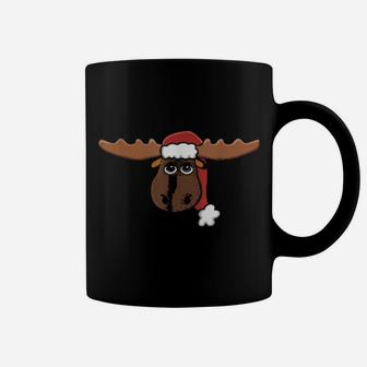 Santa Moose With Hat Coffee Mug - Monsterry AU
