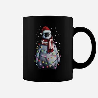 Santa Penguin, Christmas Gift For Men Women Kids, Cute Xmas Sweatshirt Coffee Mug | Crazezy DE
