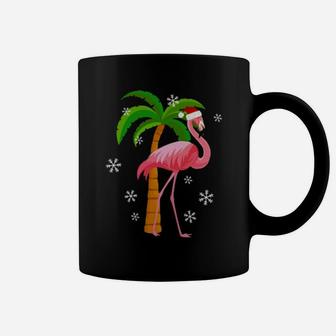 Santa Pink Flamingo Coffee Mug - Monsterry