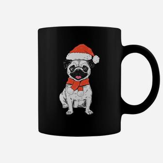 Santa Pug Christmas Funny Xmas Pug Coffee Mug | Crazezy
