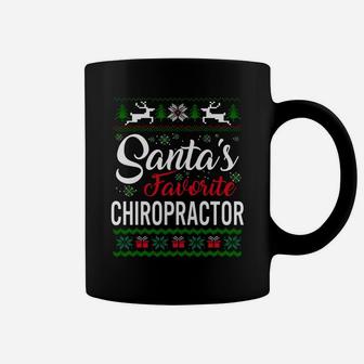 Santas Favorite Chiropractor Christmas Ugly Family Sweatshirt Coffee Mug | Crazezy