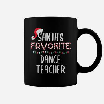 Santas Favorite Dance Teacher Pajamas Christmas Xmas Coffee Mug | Crazezy