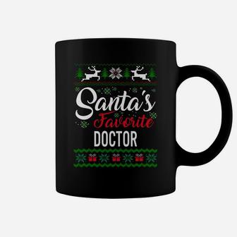 Santas Favorite Doctor Christmas Ugly Family Sweatshirt Coffee Mug | Crazezy