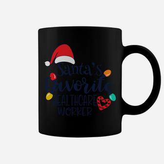 Santa's Favorite Healthcare Worker Christmas Funny Xmas Gift Coffee Mug | Crazezy AU