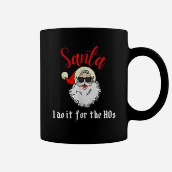 Santa's Favorite Ho Funny Matching Couple Pajamas Christmas Coffee Mug | Crazezy
