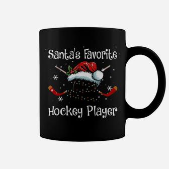 Santas Favorite Hockey Player Coffee Mug - Monsterry