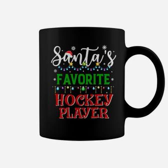 Santa's Favorite Hockey Player Matching Family Xmas Coffee Mug - Monsterry